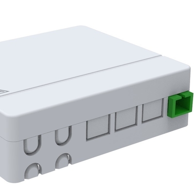 100.5*85*29mm Telecommunication 4 ports Fiber Optic Faceplate Terminal Junction Box