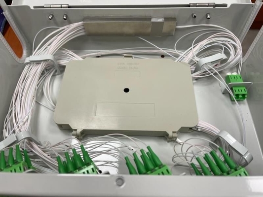 Outdoor Iron 2 Door Telecom Cabinet with PLC Splitter and Pigtail Jumper-free Fiber Optic