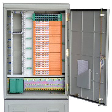 SMC Material 288fo Outdoor Fiber Optical Cross Connection Cabinet Rack Mount Distribution Box with 3 Time