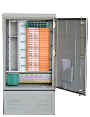 SMC Material 288fo Outdoor Fiber Optical Cross Connection Cabinet Rack Mount Distribution Box with 3 Time