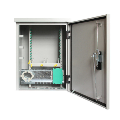Telecommunication Outdoor Wall Mounted 144 Core Fiber Optic Cabinet with Splitter