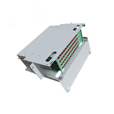 Plastic Fiber Optic Splice Cable ODF with 48 Port Full Loaded Tray and SC/UPC Adapters