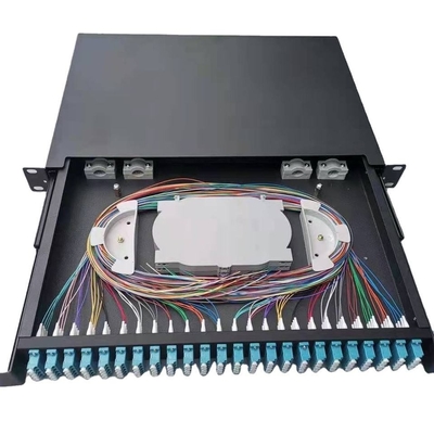 Telecom Communication Optical Fiber Terminal Box Fully Equipped with Mpo To Lc Cassette
