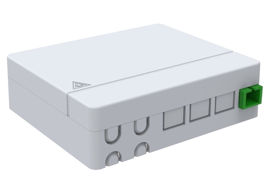 100.5*85*29mm Telecommunication 4 ports Fiber Optic Faceplate Terminal Junction Box