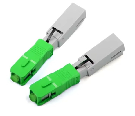FTTH SC APC Fast Connector Assembly for Low Signal Loss Fiber Optic Field Installation