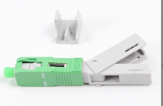 FTTH SC APC Fast Connector Assembly for Low Signal Loss Fiber Optic Field Installation