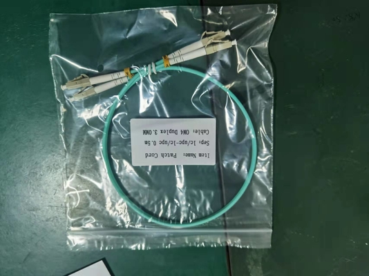 Telecommunication Connection SC LC UPC to LC UPC OM4 SR Duplex Fiber Optic Patch Cord