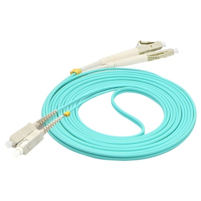 LC Connector Fiber Optic Patch Cord for Multimode Fiber Types and Data Transmission