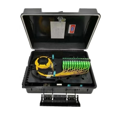Mini PLC Splitter Fiber Distribution Box 32/48 Core ABS NAP IP68 2PCS 1X16 or 48 Adaptor
