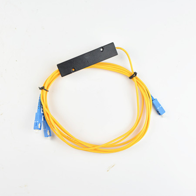 1x2 4 8 16 box PLC G657A1 0.9mm SCUPC Tapered Fiber Optic PLC Splitter for Directivity dB ≥55