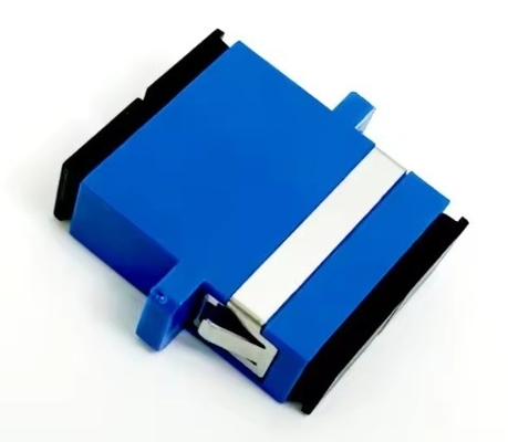 SC Fiber Optic Adapter Single Mode Duplex Optical Adaptors with Shutter SC Connector
