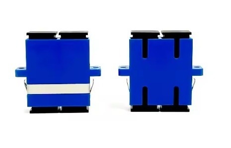 SC Fiber Optic Adapter Single Mode Duplex Optical Adaptors with Shutter SC Connector