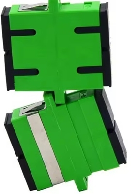 SC Fiber Optic Adapter Single Mode Duplex Optical Adaptors with Shutter SC Connector