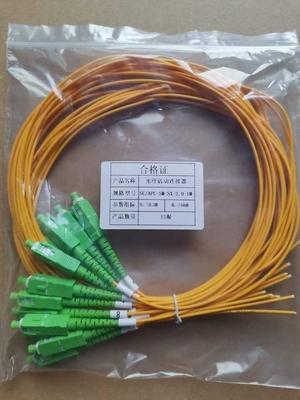 SC UPC Single Mode 1.5M Simplex Fiber Optic Pigtail for Wide Temperature Range -40-70°C