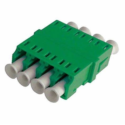 FTTH Fiber Optic Adapter LC Quad Flange Coupler 4 LC for 40 to 85 Temp Compatibility