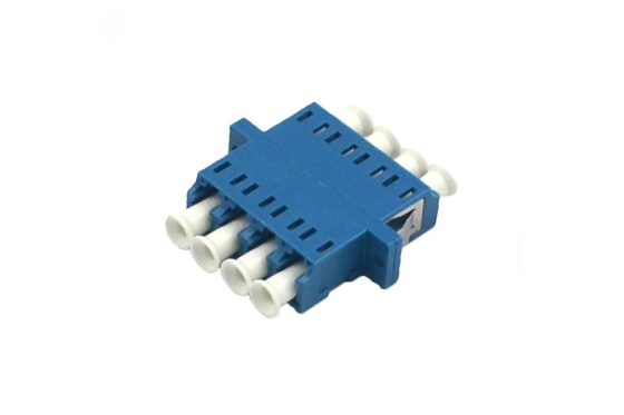 FTTH Fiber Optic Adapter LC Quad Flange Coupler 4 LC for 40 to 85 Temp Compatibility