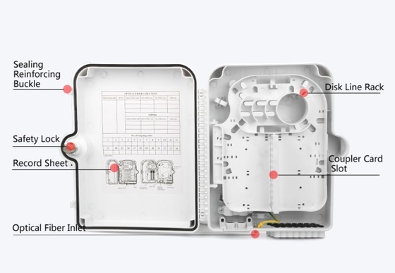 Fiber Optic Terminal Box 24 Port FTTH Distribution Box for Fast Network Connection