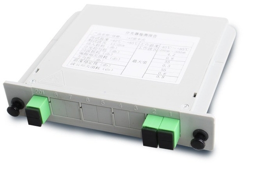 Customized G657 Fiber Type 2x1 Card Splitter 1*2 for 4G Network Fiber Optic Cabinet