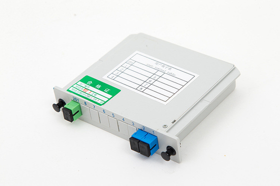Customized G657 Fiber Type 2x1 Card Splitter 1*2 for 4G Network Fiber Optic Cabinet