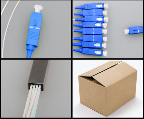 1260-1650nm Operating Wavelength Fiber Optic PLC Splitter 1x9 for Unbalanced Network