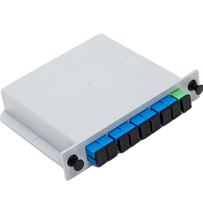 1 to 8 PLC Splitter with SC FC LC ST Connector Type G657A Fiber Type at Affordable