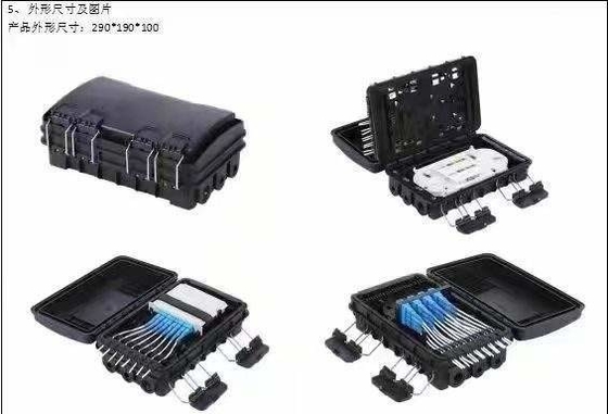 8 Reinforced Mini-SC Adapters Fiber Optic Enclosure for Superior Network Connection