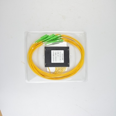 1260-1650nm 1*2 1*4 1*8 1*16 1*32 1*64 FTTH Optical Fiber PLC Splitter Cassette Type SC Connectors