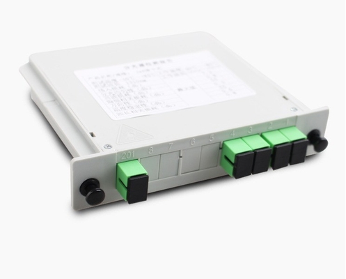 3G Network PLC Splitter 1x4 SC UPC with Operating Wavelength 1260-1650nm in FTTH Box