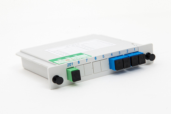 3G Network PLC Splitter 1x4 SC UPC with Operating Wavelength 1260-1650nm in FTTH Box