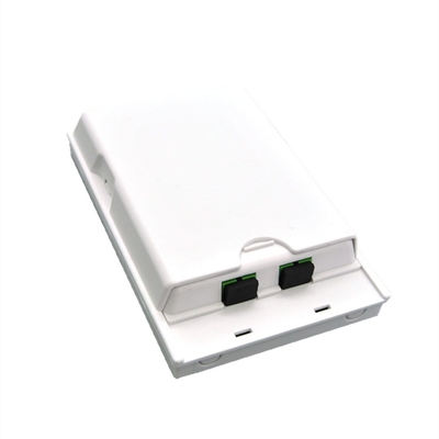 2 Port Splitter Fiber Optic Terminal Box for Normal Cable Entries Easy Installation