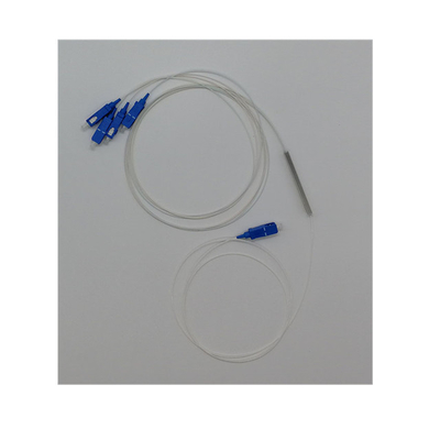 LC Connector Mini Module Steel Tube Type 1*4 PLC Splitter for Fiber Signal Transmission