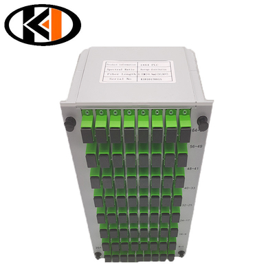 Return Loss dB ≥50 Fiber Optic Splitter Cassette PLC 1x64 SC UPC for Performance