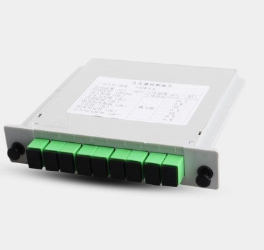 Telecommunication FAT and FTD FTTH Fiber Splitter with WDM Cassette Type PLC Splitter 1x8 SC APC