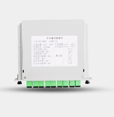 Telecommunication FAT and FTD FTTH Fiber Splitter with WDM Cassette Type PLC Splitter 1x8 SC APC