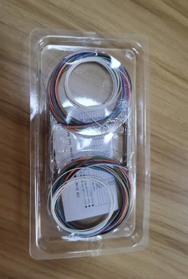 1260-1650nm Operating Wavelength G657A 1M 2M 3M Steel Tube PLC 1x8 Splitter with 3-