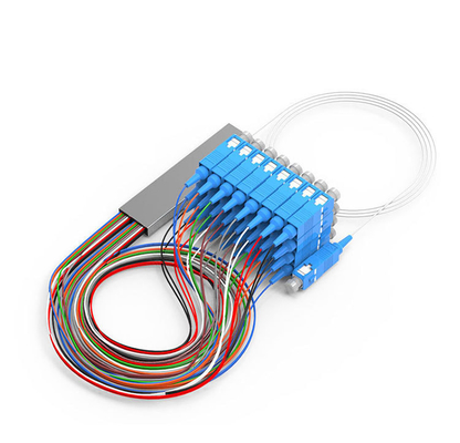 1M/1.5M G657A Optic Fiber PLC Splitter 1x2 1x4 1x8 1x16 for SC/FC/LC/ST Connector Type