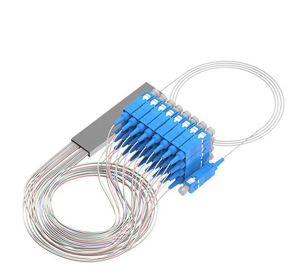 1M/1.5M G657A Optic Fiber PLC Splitter 1x2 1x4 1x8 1x16 for SC/FC/LC/ST Connector Type