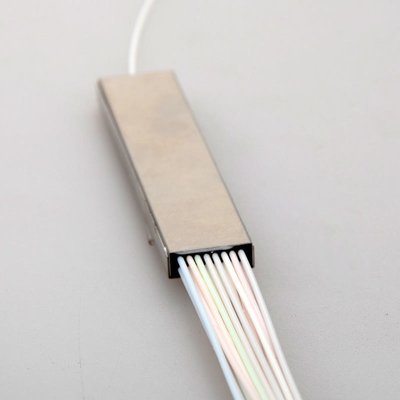 1x8 Fiber Optic Splitter in Stainless Tube Closure for 1260-1650nm Operating Wavelength