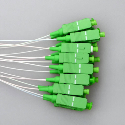 1x8 Fiber Optic Splitter in Stainless Tube Closure for 1260-1650nm Operating Wavelength