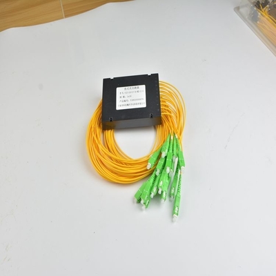 Network PLC Splitter SC/APC ABS Box Singlemode Fiber Optical Splitter SC/UPC PCL Splitter