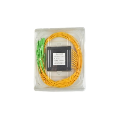 Network PLC Splitter SC/APC ABS Box Singlemode Fiber Optical Splitter SC/UPC PCL Splitter