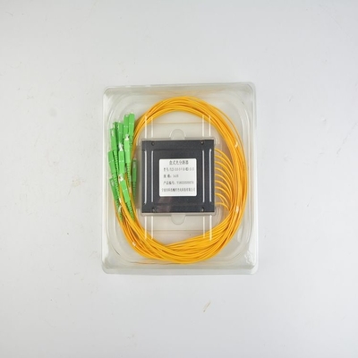 Network PLC Splitter SC/APC ABS Box Singlemode Fiber Optical Splitter SC/UPC PCL Splitter
