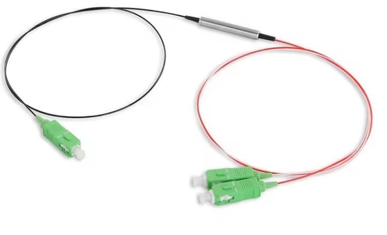 3 High Power PER ER 28dB 1x2 1 2 Mini PM FBT Fiber Optic Splitter with G657A Fiber Type