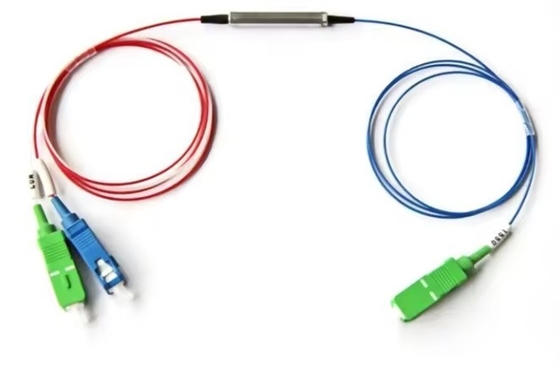 3 High Power PER ER 28dB 1x2 1 2 Mini PM FBT Fiber Optic Splitter with G657A Fiber Type