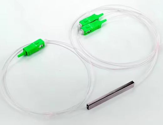 ANATEL Certified 1x8 SC/APC Micro Mini Block Steel Tube FTTH PLC Splitter and 3 Time