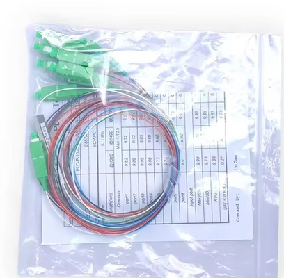 FTTH Mini Steel Tube Splitter Fiber Optic Micro 1*8 SC APC MINI 1m 1.5m PLC Splitter