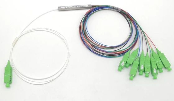 FTTH Mini Steel Tube Splitter Fiber Optic Micro 1*8 SC APC MINI 1m 1.5m PLC Splitter