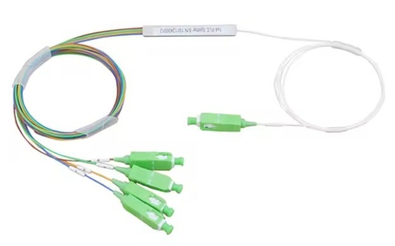 Telecommunication 1x2 4 8 16 C G657A1 0.9mm SCUPC mini type Fiber Optic PLC Splitter