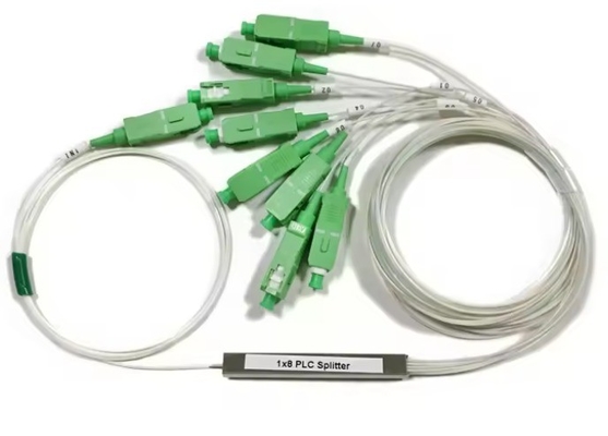 Telecommunication 1x2 4 8 16 C G657A1 0.9mm SCUPC mini type Fiber Optic PLC Splitter