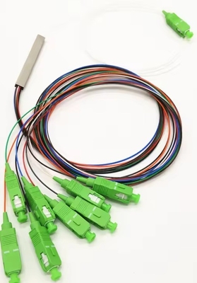 Telecommunication 1x2 4 8 16 C G657A1 0.9mm SCUPC mini type Fiber Optic PLC Splitter
